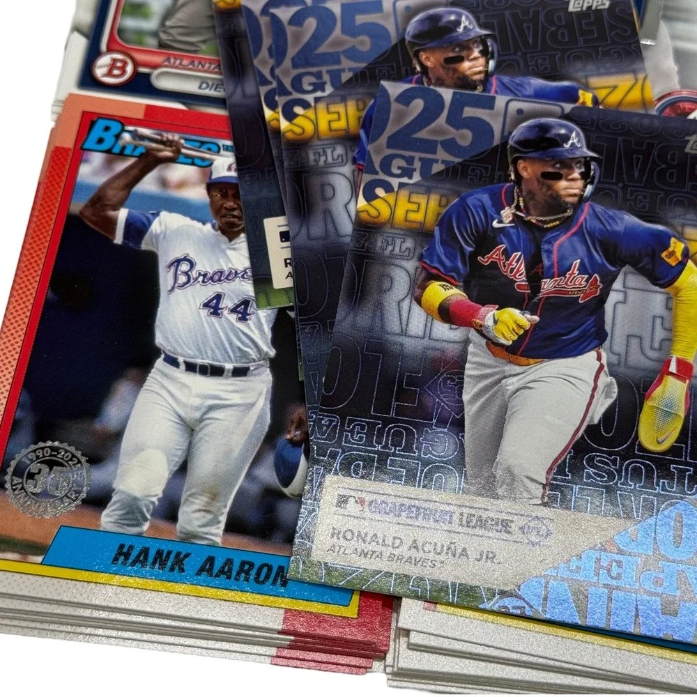 Atlanta Braves Baseball Cards 300+ Lot Topps 2025 Chrome Acuna Aaron Jones Soler